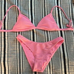 Billing neon Pink Bikini Set